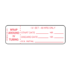 Nevs CMA Hourly IV Tubing Label -I.V. Set 48 Hours 15/16" x 3" White w/Red NTUBE-48
